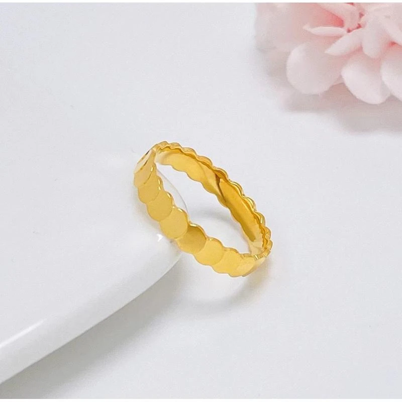 足银戒指 百搭潮流款蜂巢戒指