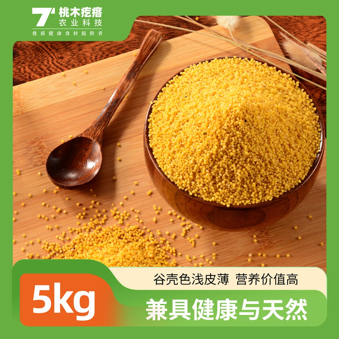 【桃木疙瘩】 小米5kg 涞源特产天然健康黄小米