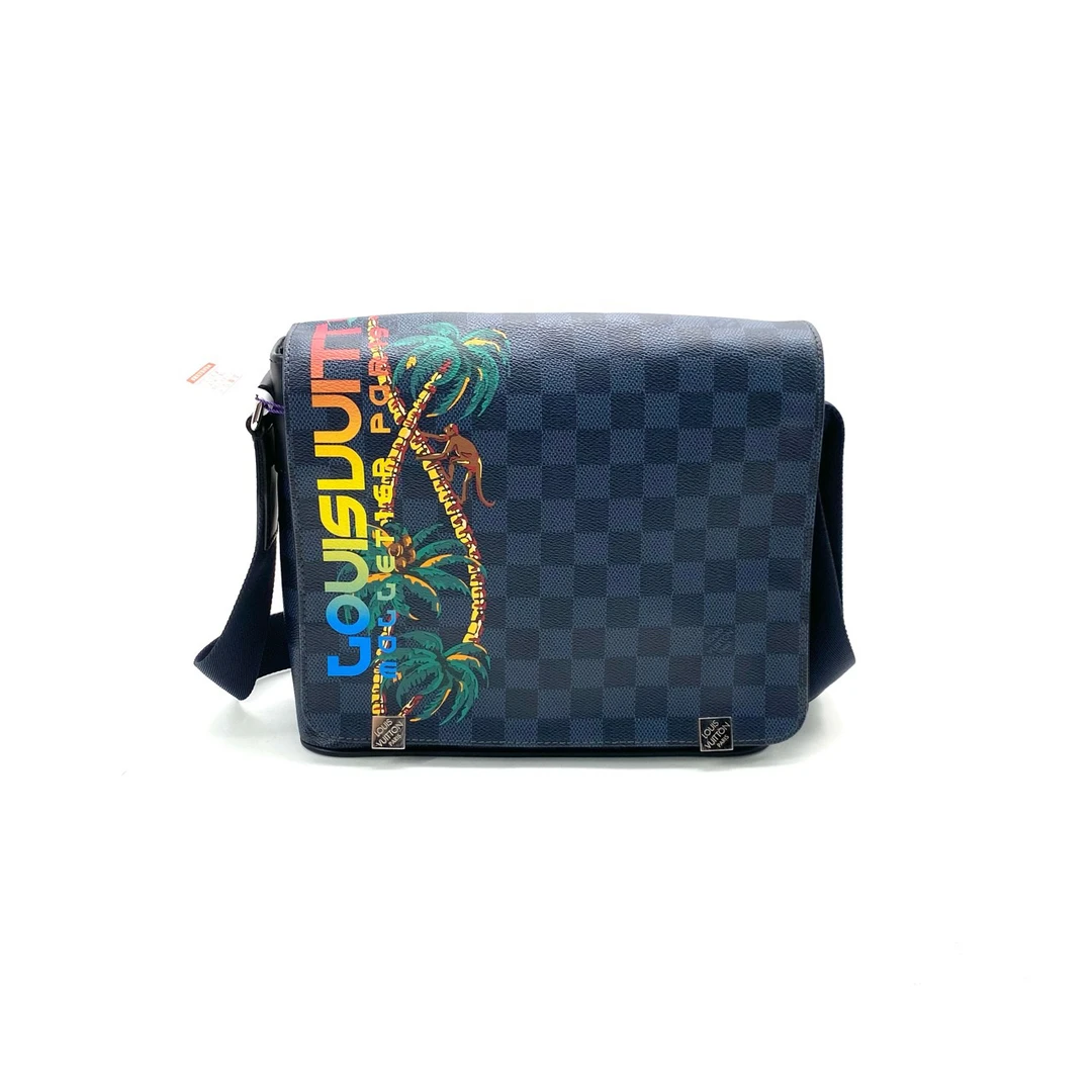 95新 LouisVuitton/路易威登 98新 椰树限量款邮差包 尺寸25/22