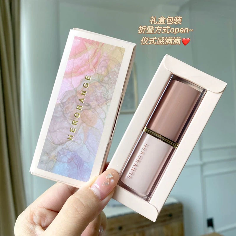 HERORANGE水晶雾面方管口红折叠礼盒包装秋冬必备显白不沾杯学生