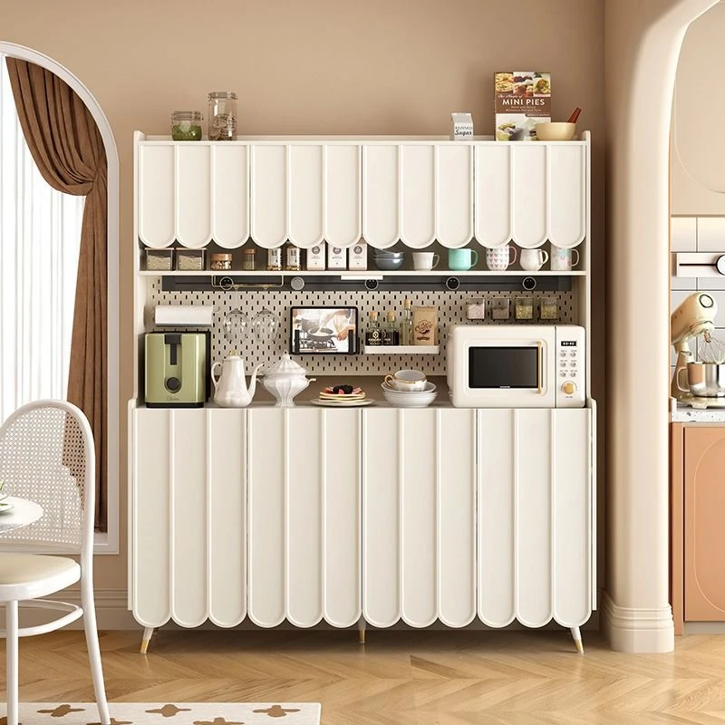 【小扬哥推荐】法式岩板餐边柜一体靠墙高柜奶油风客厅餐厅大容量