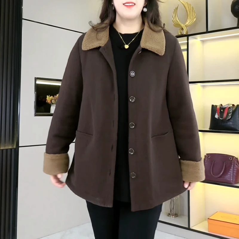 苏兰诺2024秋冬新款品质女装宽松显瘦高档气场强大轻奢外套ZB6411