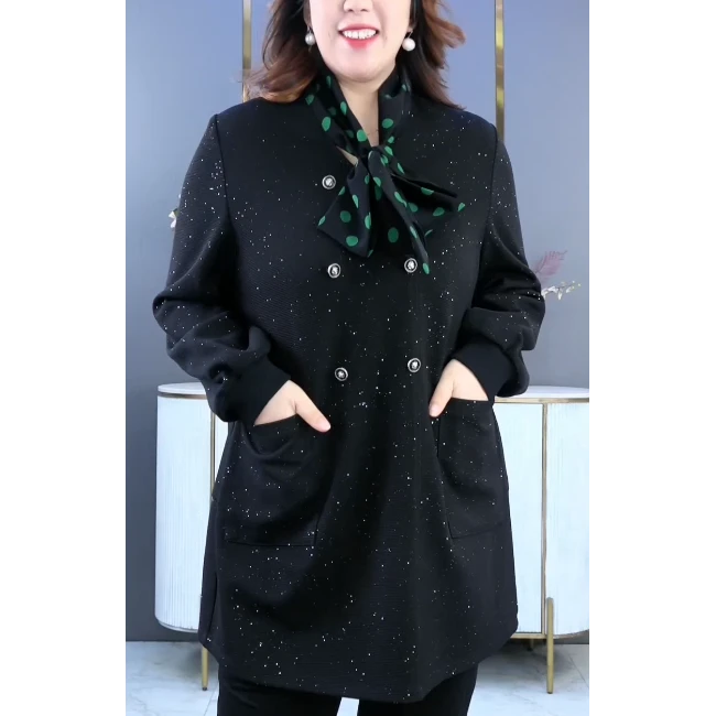 苏兰诺大码女装高端长袖女2024秋季新款复古遮肉休闲上衣241027