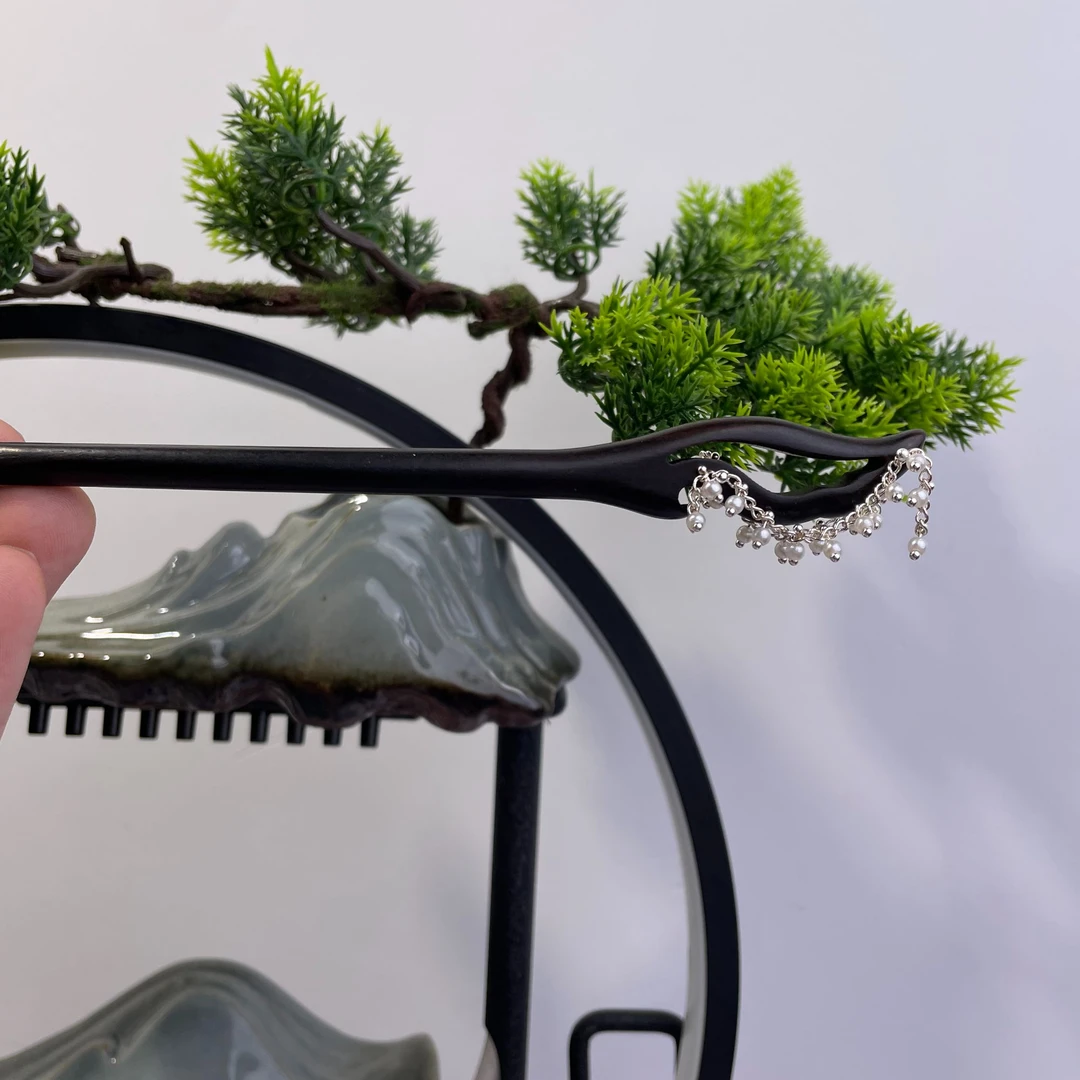 紫光檀木簪子发簪盘发簪发簪子百搭X63