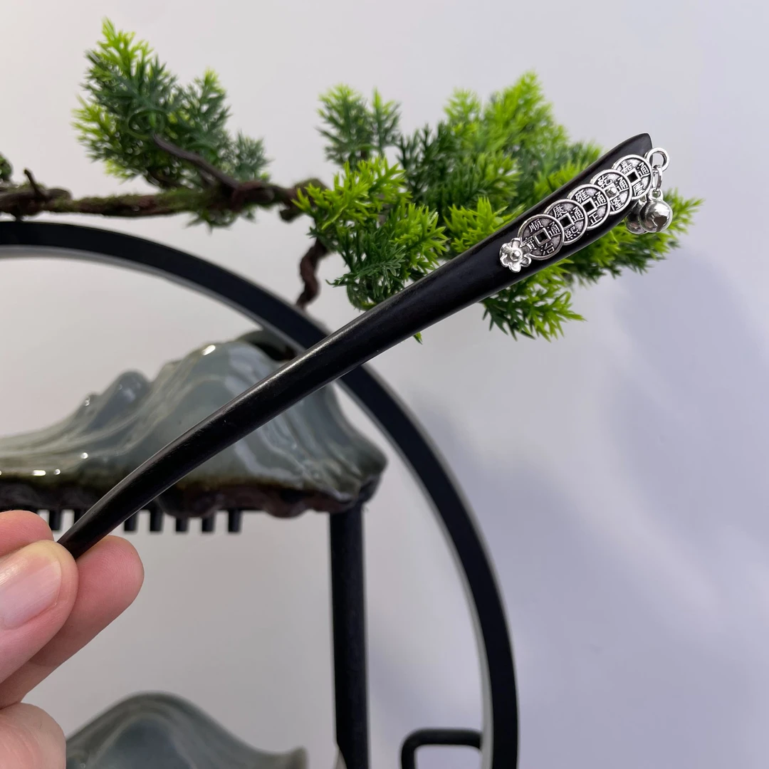 紫光檀木簪子发簪盘发簪发簪子百搭X191