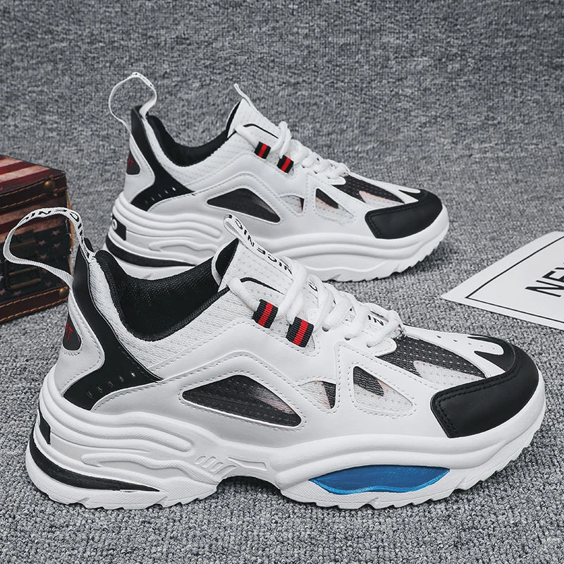 【正品】秋季男鞋夏透气青少年运动休闲跑步增高老爹网红潮鞋