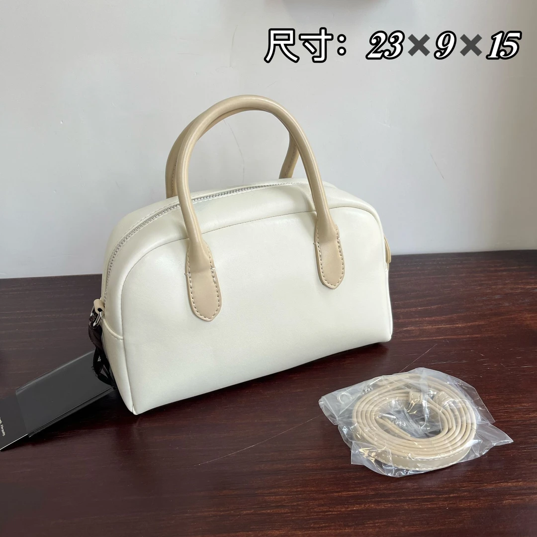 韩单牛皮波士顿休闲百搭斜挎包单肩包手提包