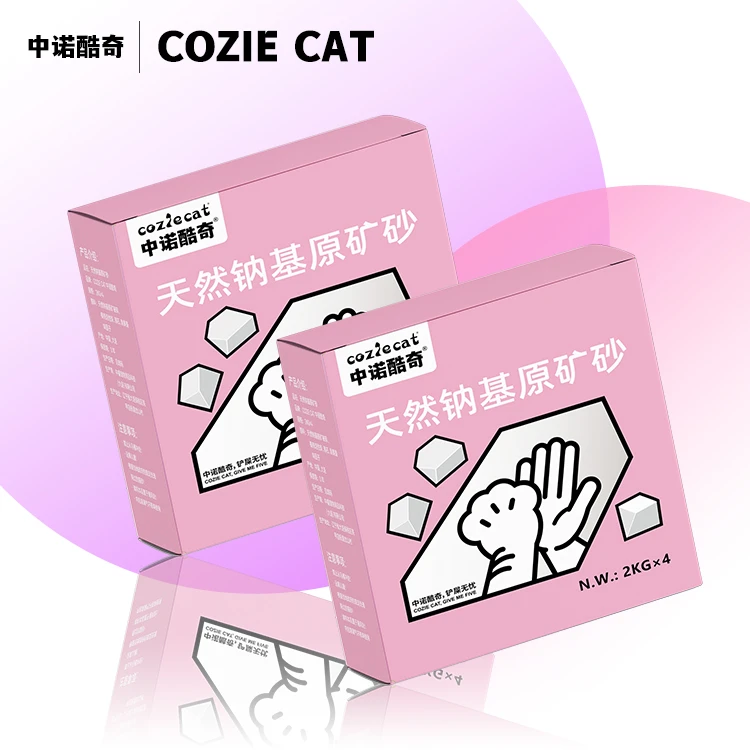【无尘小粉盒】COZIECAT天然钠基原矿猫砂钠基土无尘花香盒装