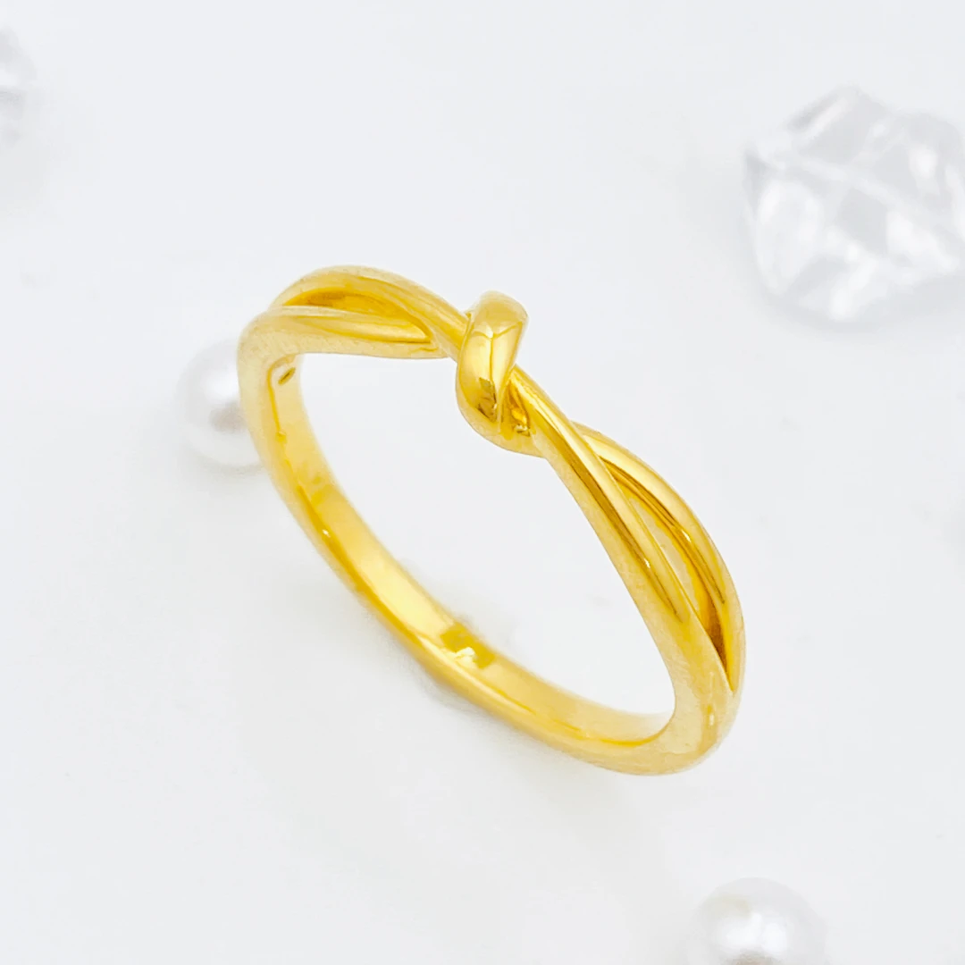 【国潮】足金999  小扭结戒指1.1 14圈口