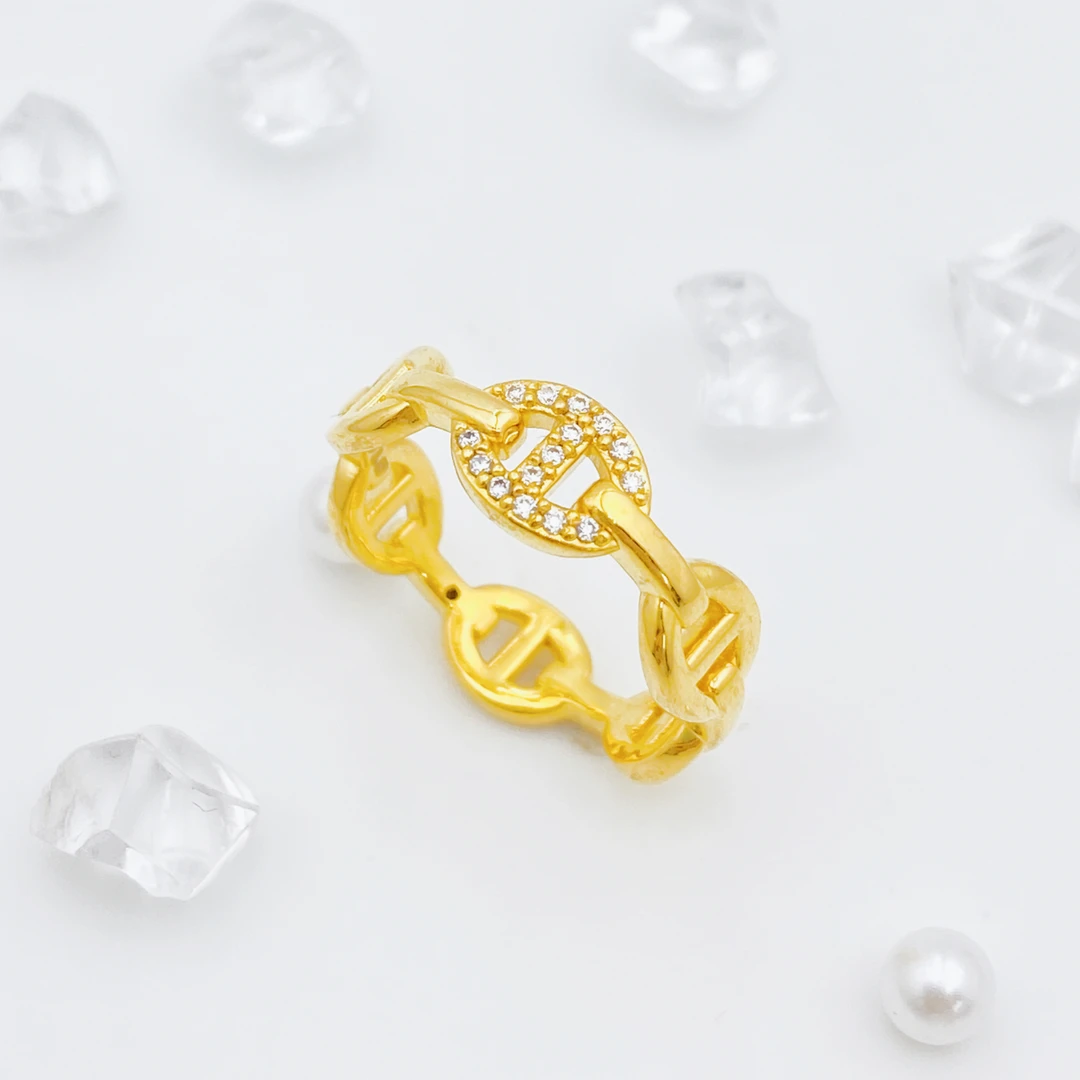 足金999 莫桑猪鼻子戒指 1.39 11#