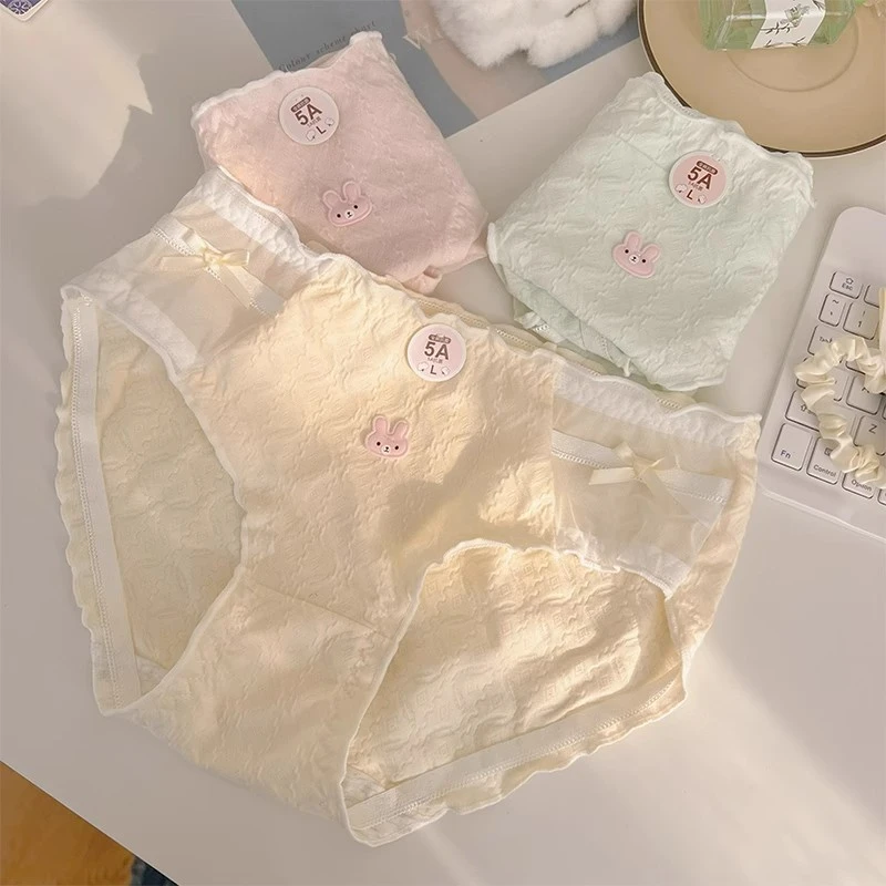 秋冬甜美高颜值棉质内裤透气舒适卡通学生中腰包臀可爱少女三角裤