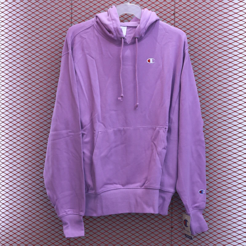 Champion冠军日版撞色刺绣Logo连帽卫衣男女同款C3-U120-AS