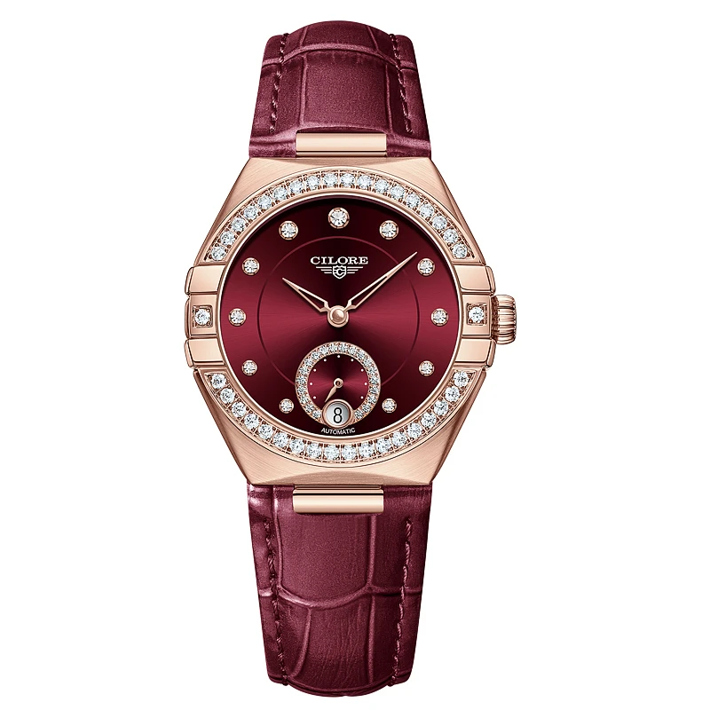 轻奢女款全自动机械腕表日历+镶钻款（欢欢）