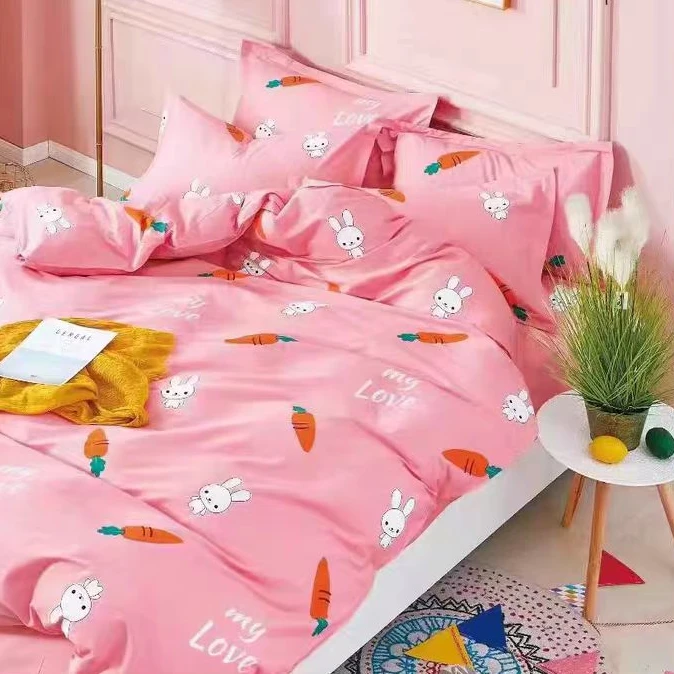 2025新款亲肤磨毛四件套夏款公主风斜纹加厚