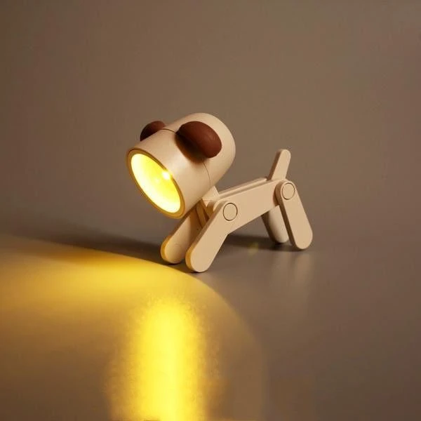 无聊了找只狗陪你!多功能ins小夜灯小狗小鹿迷你可爱卧室装饰摆件