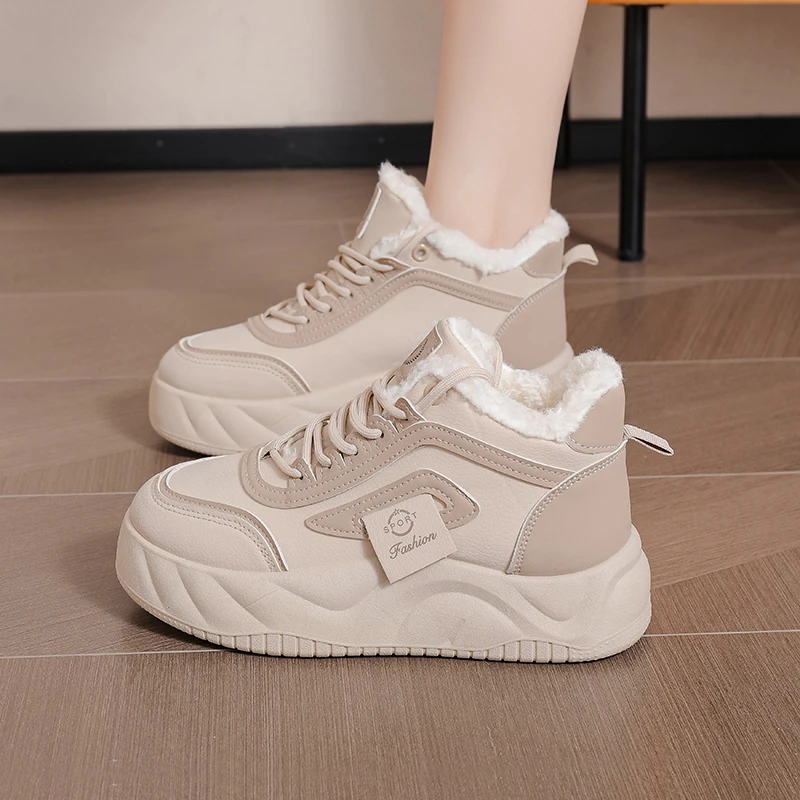 2024新款软底踩屎感加绒保暖棉鞋雪地靴女ins冬季百搭爆款休闲-2