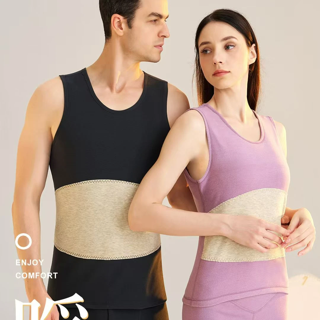 秋冬羊毛贴片情侣款保暖背心贴身内穿磨绒舒适男款2501女款2502