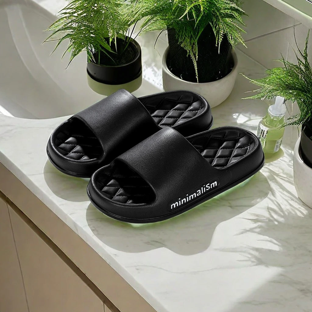 夏季拖鞋女室内居家情侣浴室洗澡防滑软底防臭学生简约厚底凉拖男