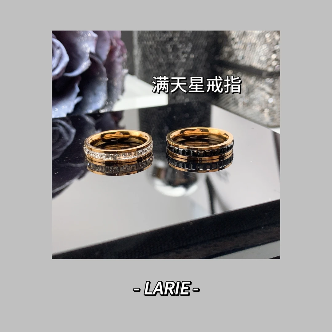 铜合金合成锆石戒指 轻奢时尚戒指 JZ0132