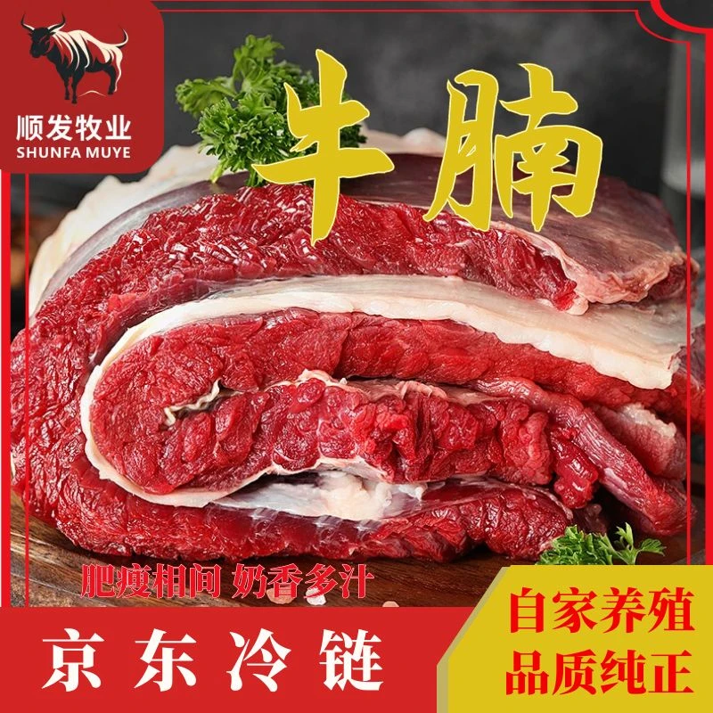 【顺发农牧】精品牛腩4斤原切鲜嫩真空包装冷冻京东冷链包邮