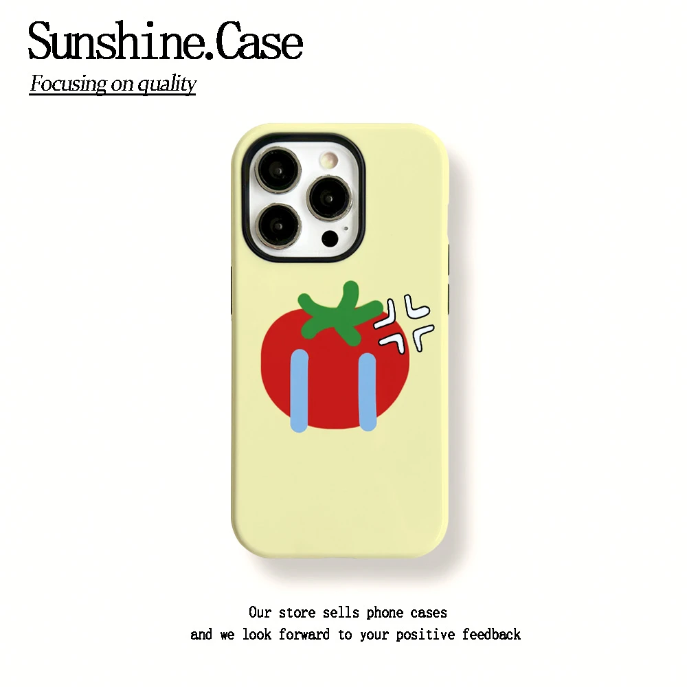 菲林二合一适用苹果华为vivo小米oppo手机壳流泪番茄15PRO