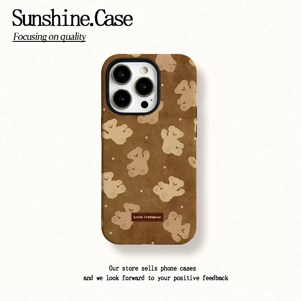 菲林二合一适用苹果华为vivo小米oppo手机壳碎拼小熊16PRO/14