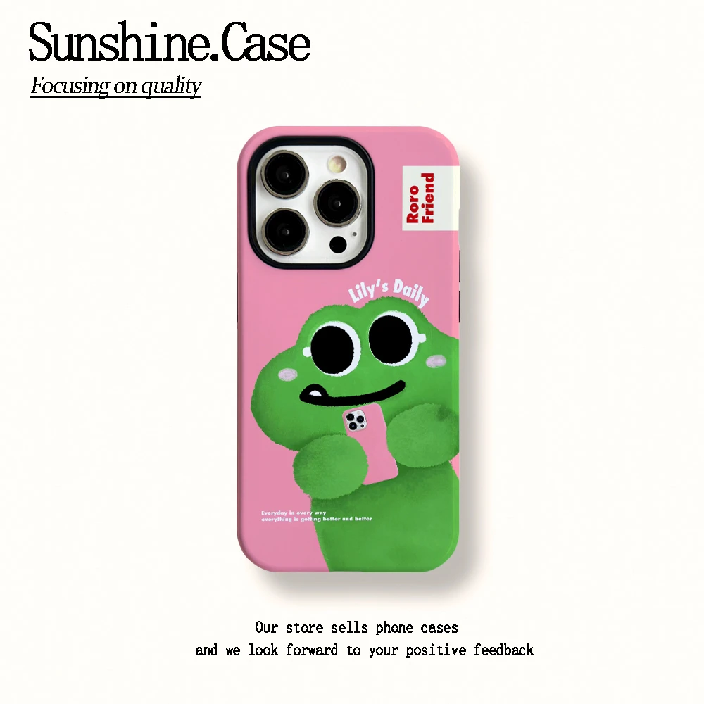 菲林二合一适用苹果华为vivo小米oppo手机壳自拍蛙蛙15PRO