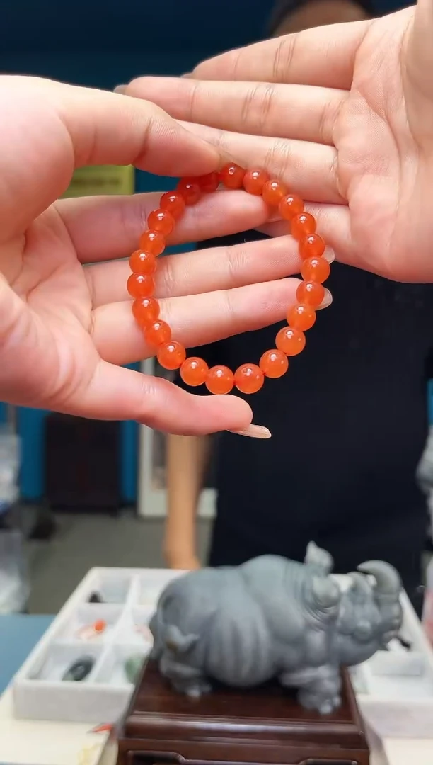 【闪购商品】玛瑙/玉髓手串未镶嵌手串1