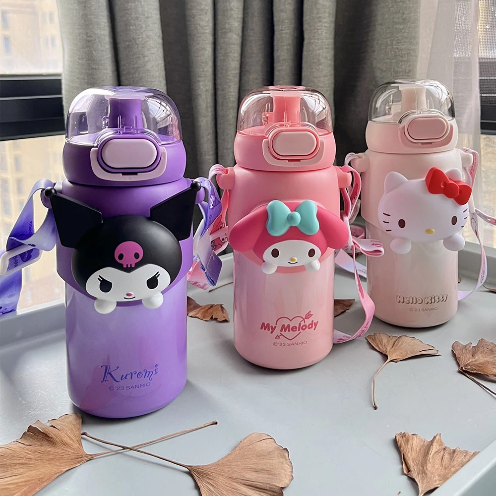萌萌三丽鸥保温杯460mL可爱儿童保温杯便携ZL