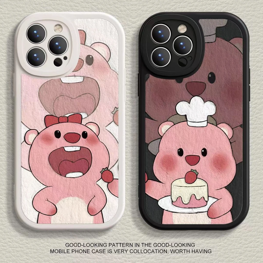 露比情侣苹果15/华为/OPPO/vivo/小米创意全包防摔软壳卡通保护套
