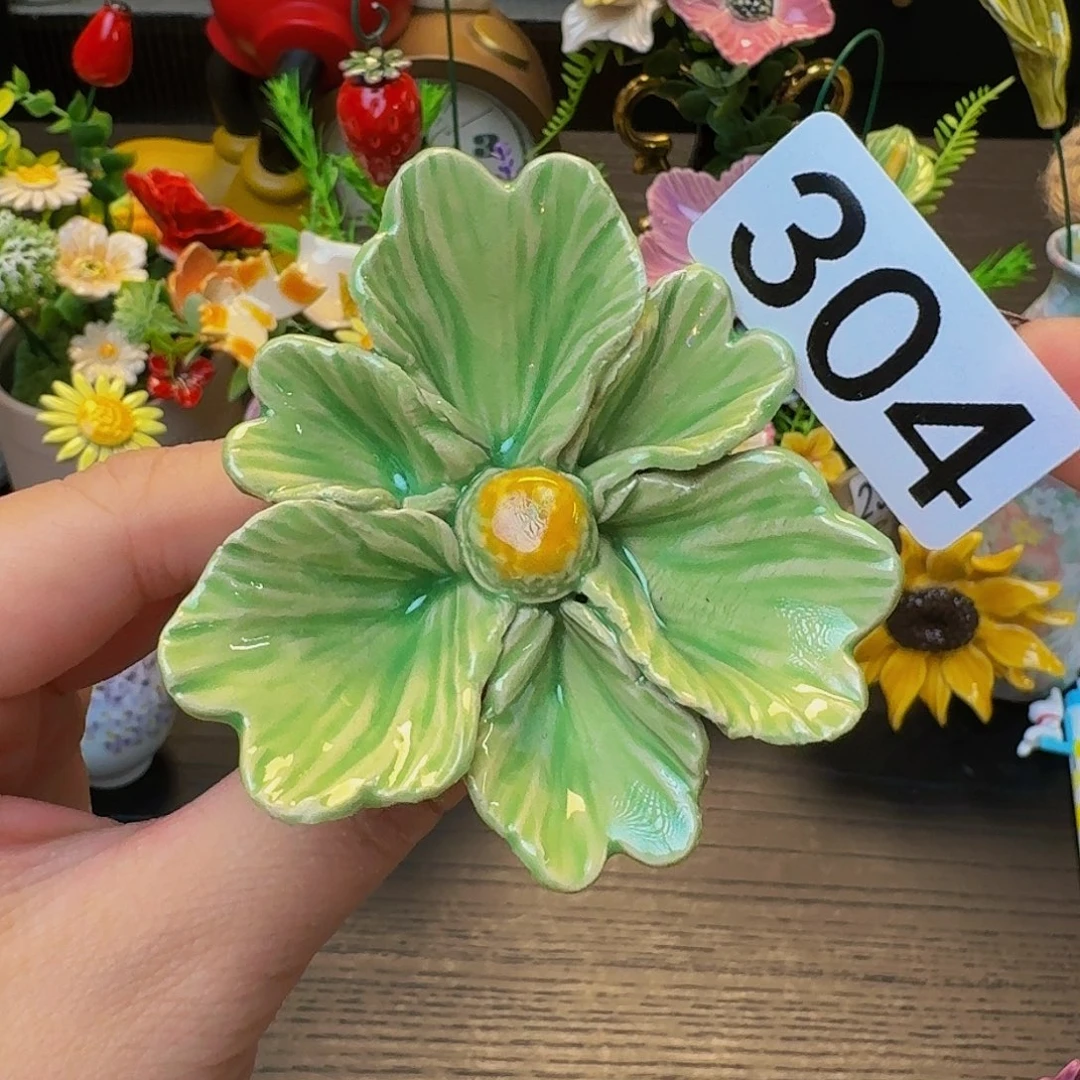 摆件匈牙利手工瓷花
