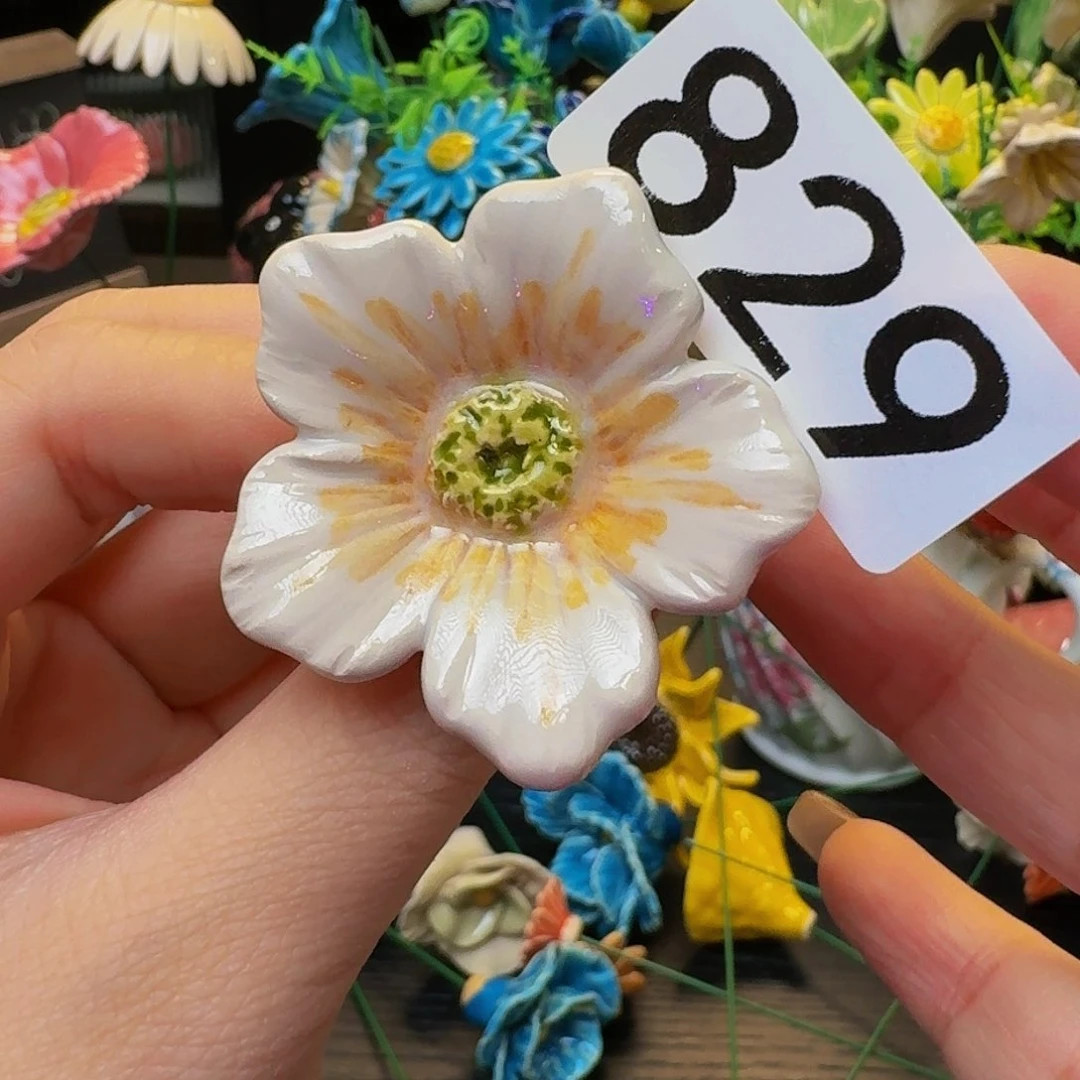 摆件?***开匈牙利手工瓷花