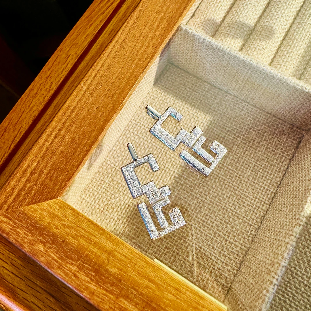 吊坠925银 回形吊坠女纯银s925银饰