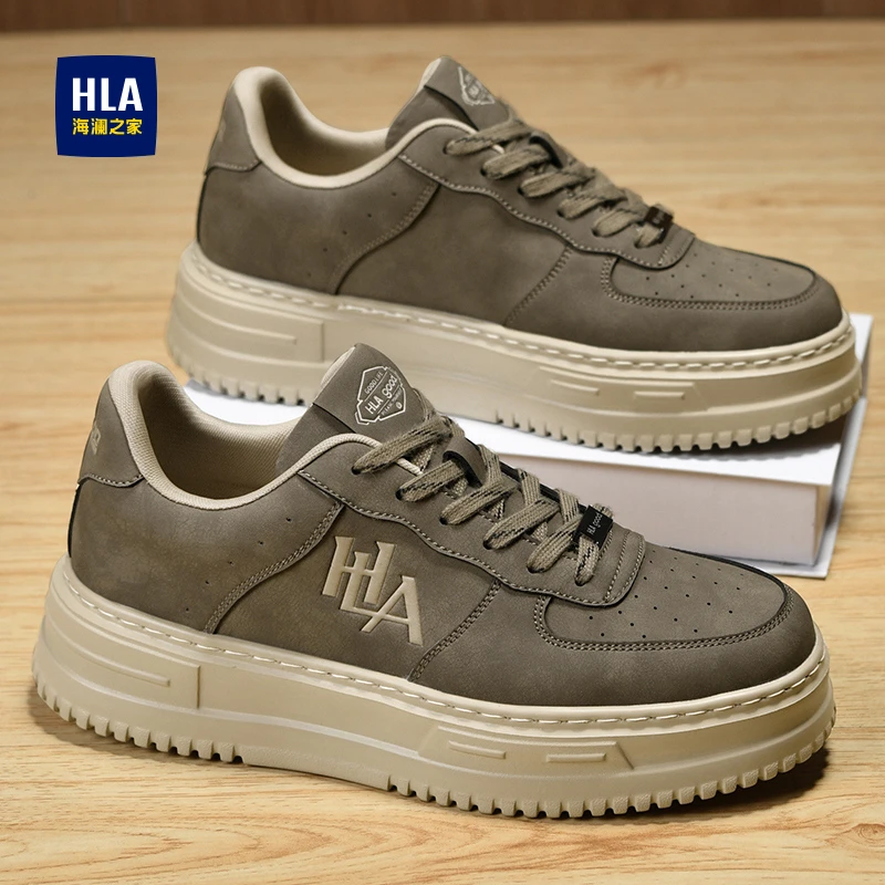 HLA/海澜之家秋季男士休闲百搭透气防水低帮防滑运动耐磨上班潮鞋