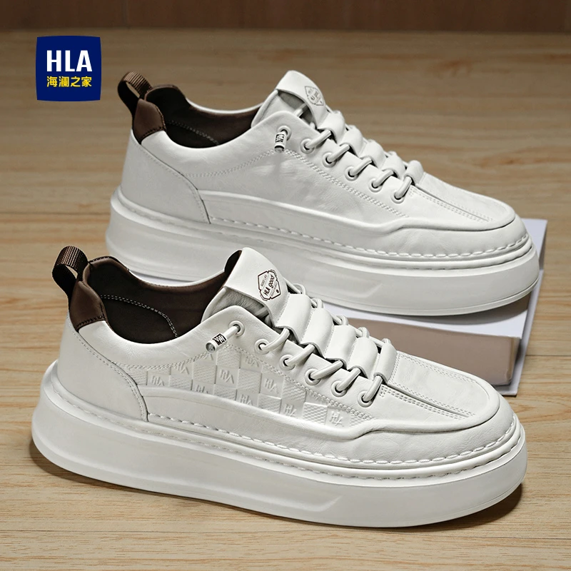 HLA/海澜之家 男鞋时尚休闲舒适潮流百搭板鞋