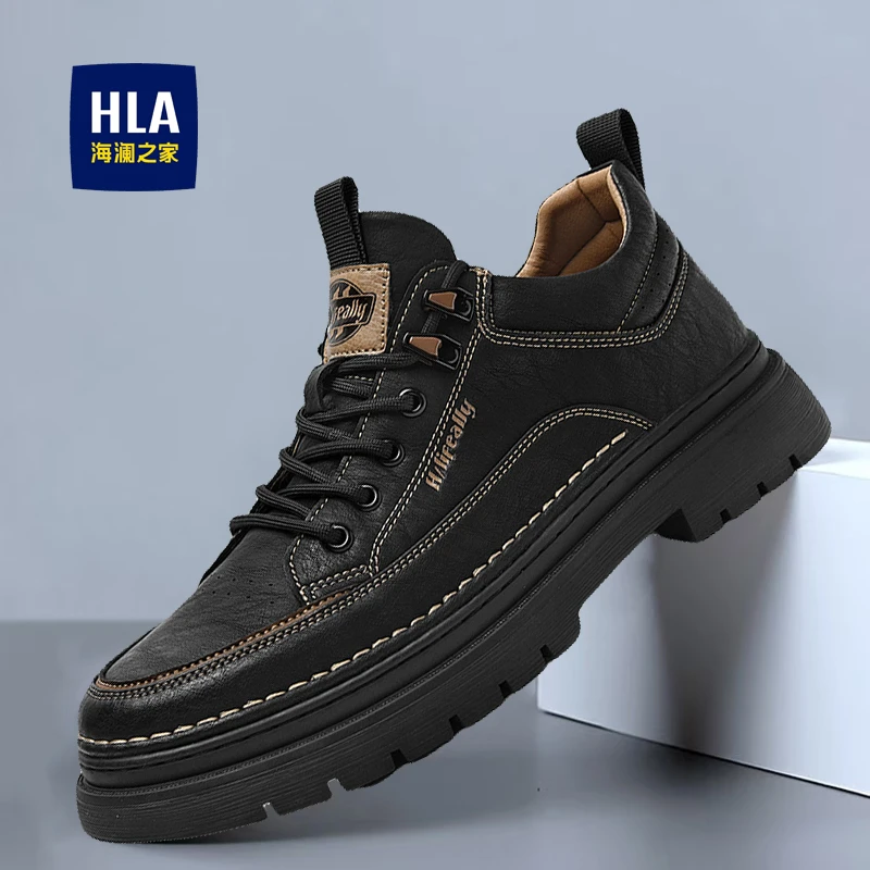 HLA/海澜之家官方正品爆款工装鞋2024新款男士潮流时尚低帮男鞋