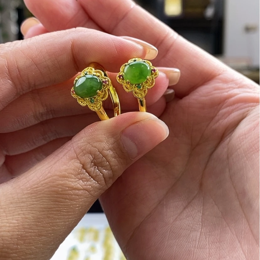 【闪购商品】和田玉戒指合金拍一发一，多样性发货