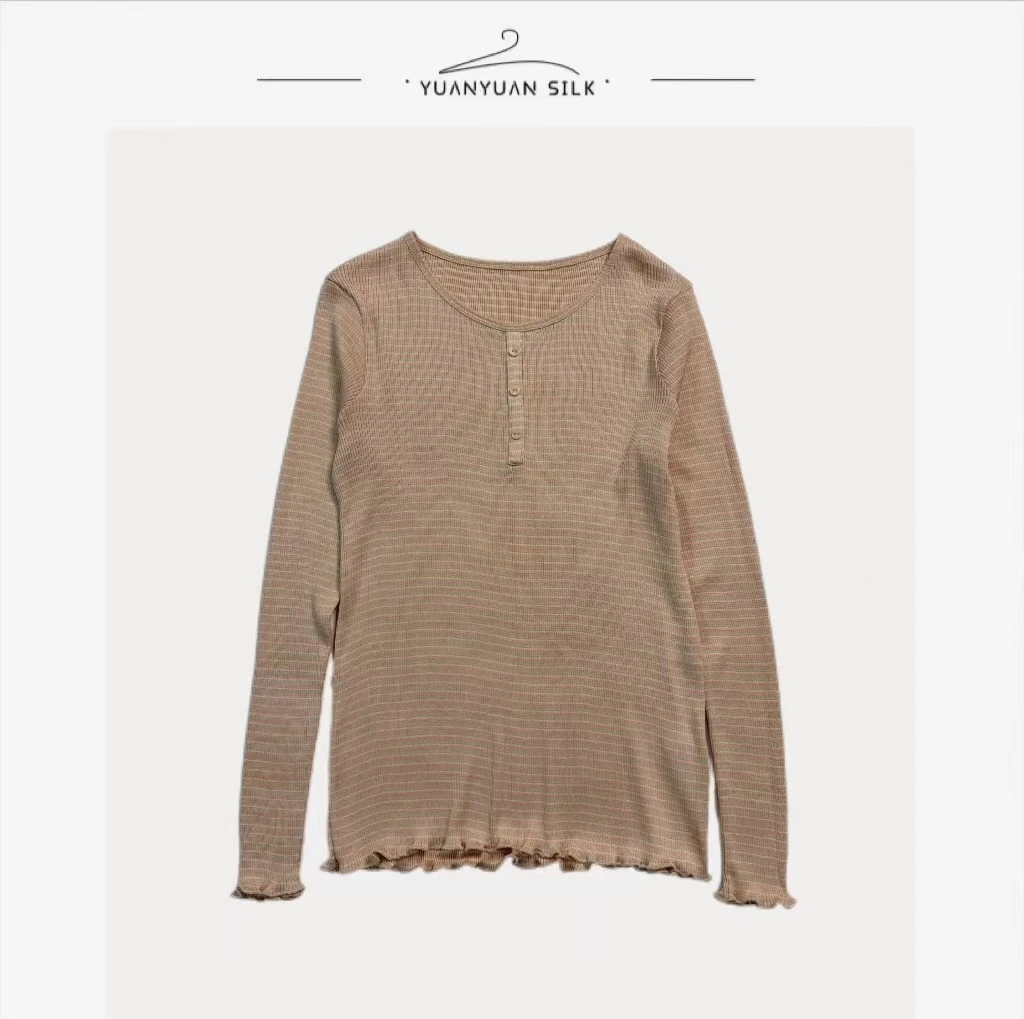 A 敲值！高弹力日单桑蚕丝螺纹！秋冬内搭巨好穿！无骨轻柔，显瘦！g98