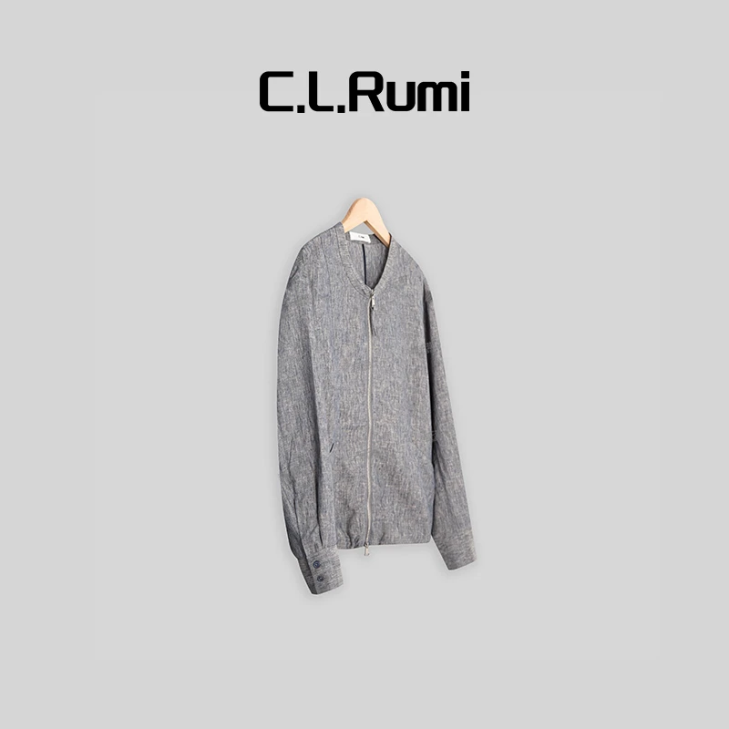 【燕子甄选】夏韵麻 百搭夏季显瘦宽松圆领亚麻短外套上衣5000sy