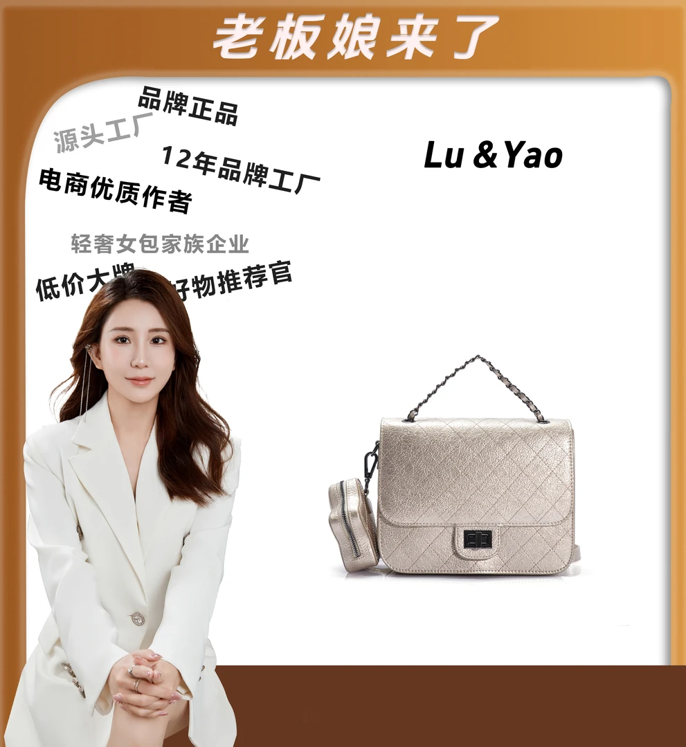 2024年包包经典时尚百搭高档秋冬百搭JY913-香槟金小众女士包