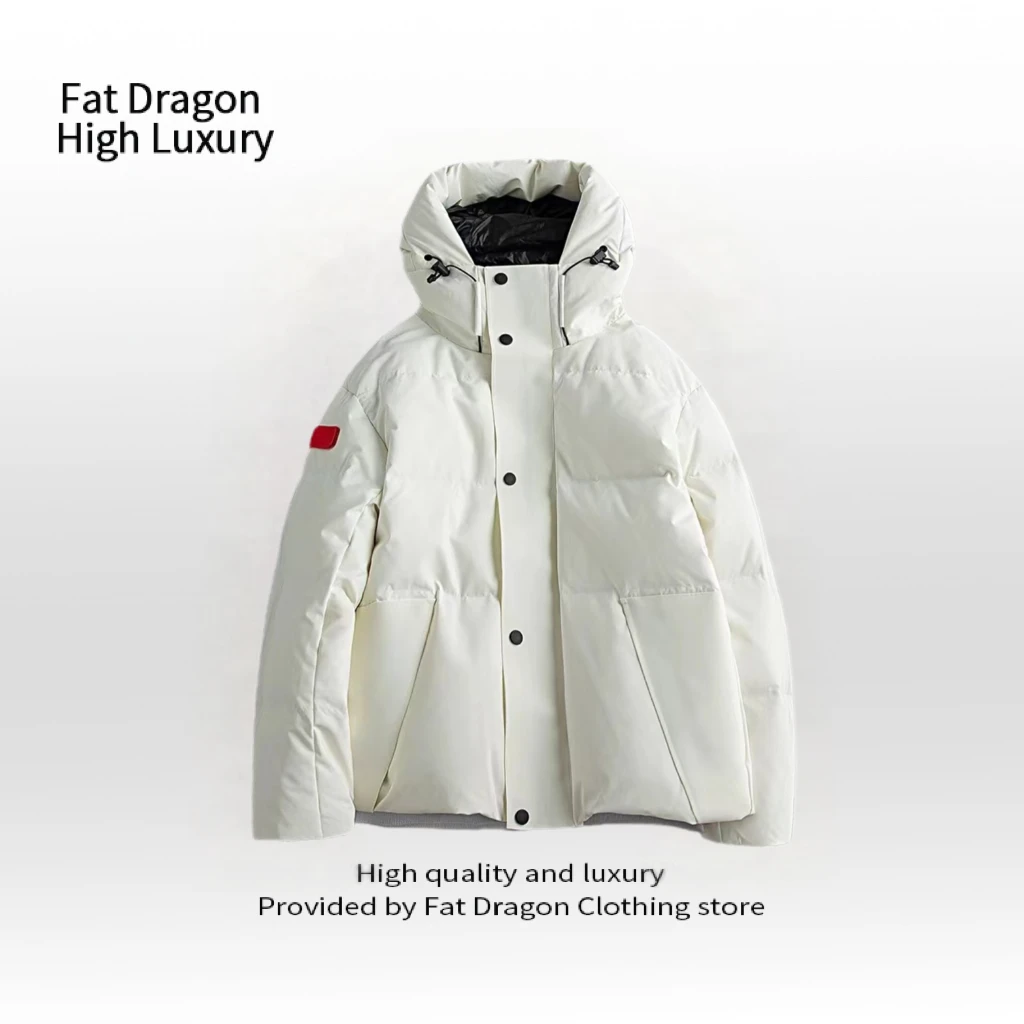 【肥龙高奢】秋冬厚外套连帽保暖加厚外套男女款休闲百搭外套T2603