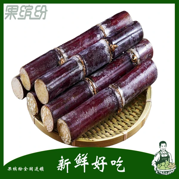 广西黑皮甘蔗1根带枝大于6斤