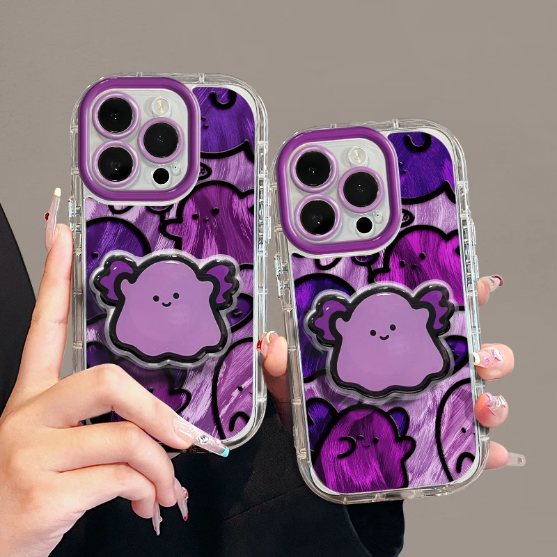 适用苹果15羽纱奶油iPhone14pro手机壳华为p70天使小幽灵mate防摔
