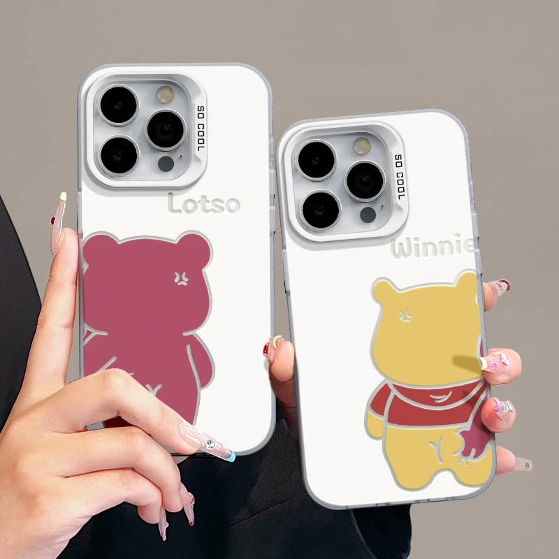 适用苹果15简约iPhone14手机壳13p华为创意nova草莓熊屁屁mate60