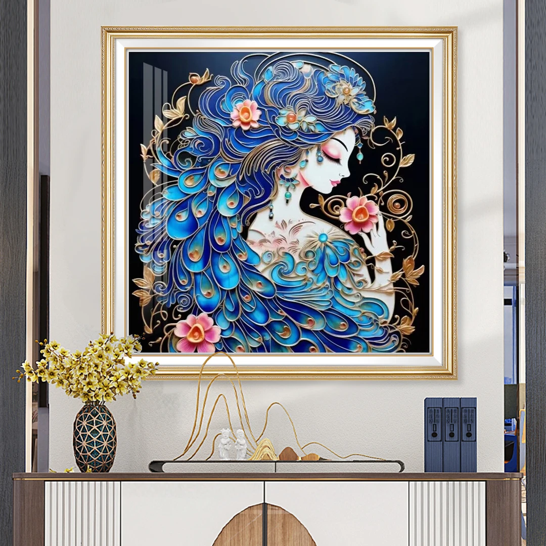 芊虹秀黛羽雀灵十字绣2025新款客厅网红高端治愈年轻人手工自己绣