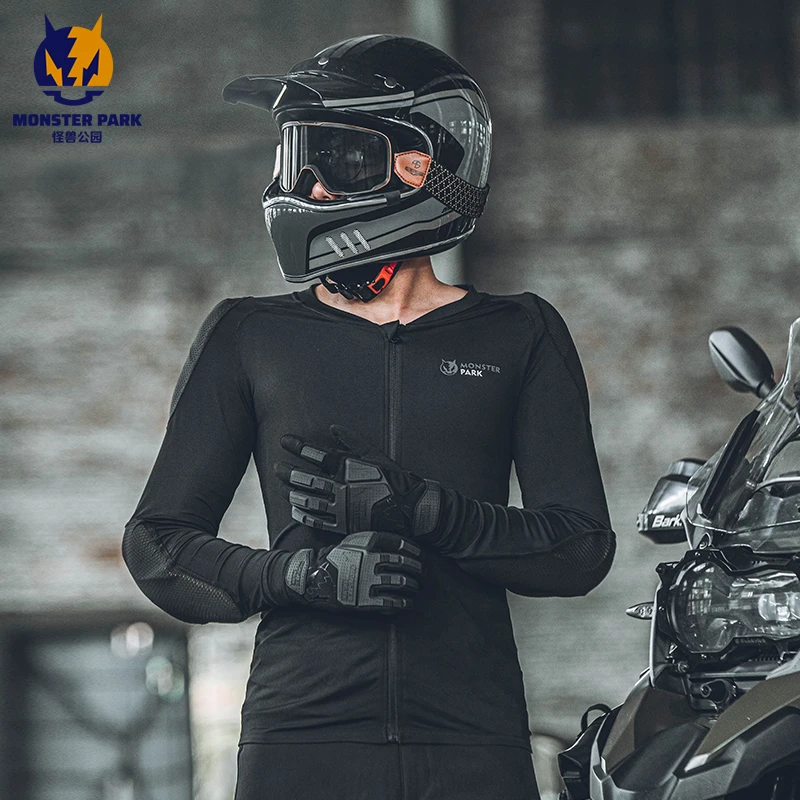 摩托车骑行护甲衣机车骑行服夏季透气防摔服男怪兽公园