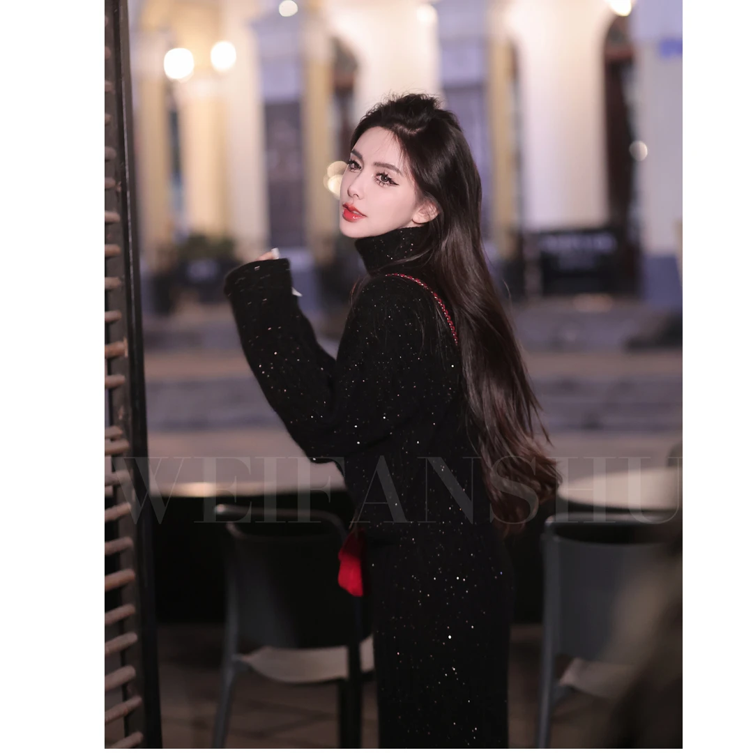 WEIFANSHU/魏凡舒【慵懒随性】套装气质时尚显瘦秋冬两件套轻奢女装