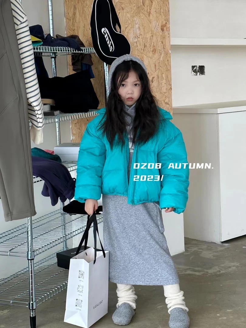 唐小悠 童装3693蓝色羽绒服