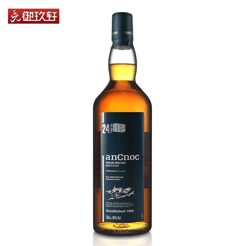 龙粤 安努克24年苏格兰单一麦芽威士忌洋酒700ml正品行货AnCnoc