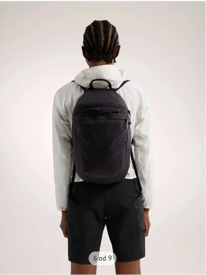 双肩包男女通用轻黑色INDEX15防水耐磨户外背包15L双肩背休闲便携